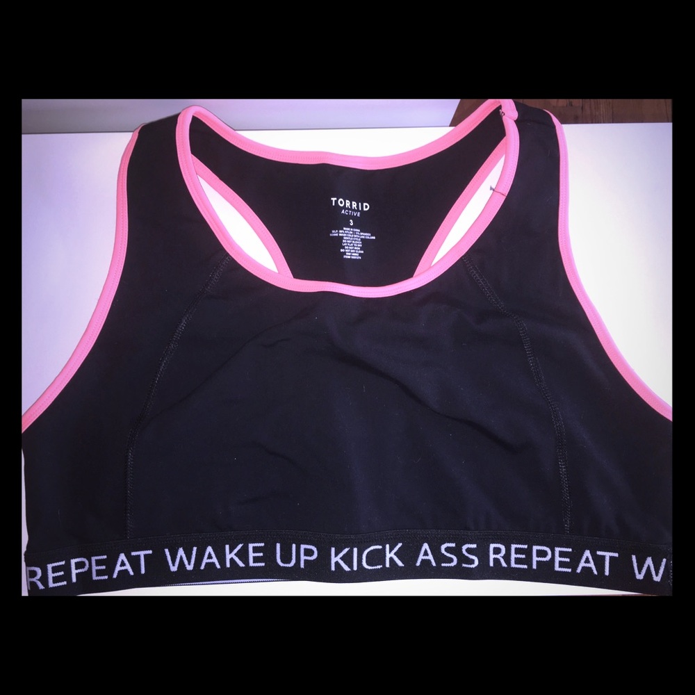 👊🏽Wake Up Kick Ass Repeat Sports Bra 👊🏽